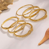18K Gold-Plated Zircon Bracelet - Trendsi - Flyclothing LLC