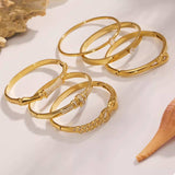 18K Gold-Plated Zircon Bracelet - Trendsi - Flyclothing LLC
