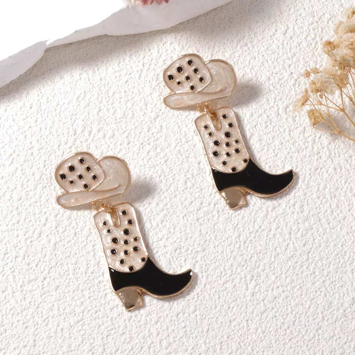 Cowgirl Boot and Hat Dangle Earrings - Trendsi - Flyclothing LLC