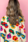 Leopard Round Neck Long Sleeve Top and Drawstring Shorts Set - Trendsi - Flyclothing LLC