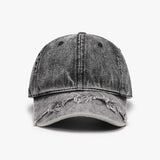 Fringe Adjustable Cotton Baseball Cap - Trendsi - Flyclothing LLC