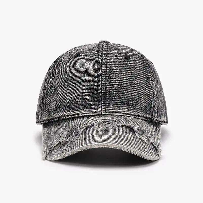 Fringe Adjustable Cotton Baseball Cap - Trendsi - Flyclothing LLC