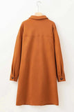Textured Button Down Collared Neck Coat - Trendsi - Flyclothing LLC