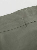 Lapel Collar Belted Cropped Trench - Trendsi - Flyclothing LLC