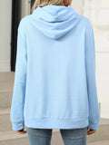 Kangaroo Pocket Long Sleeve Hoodie - Trendsi - Flyclothing LLC