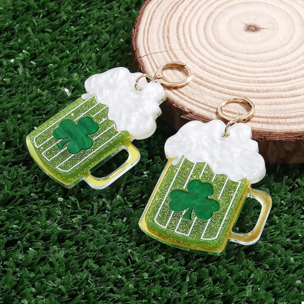 Lucky Clover Dangle Earrings - Trendsi - Flyclothing LLC