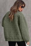 Zip Up Drop Shoulder Long Sleeve Puffer Jacket - Trendsi