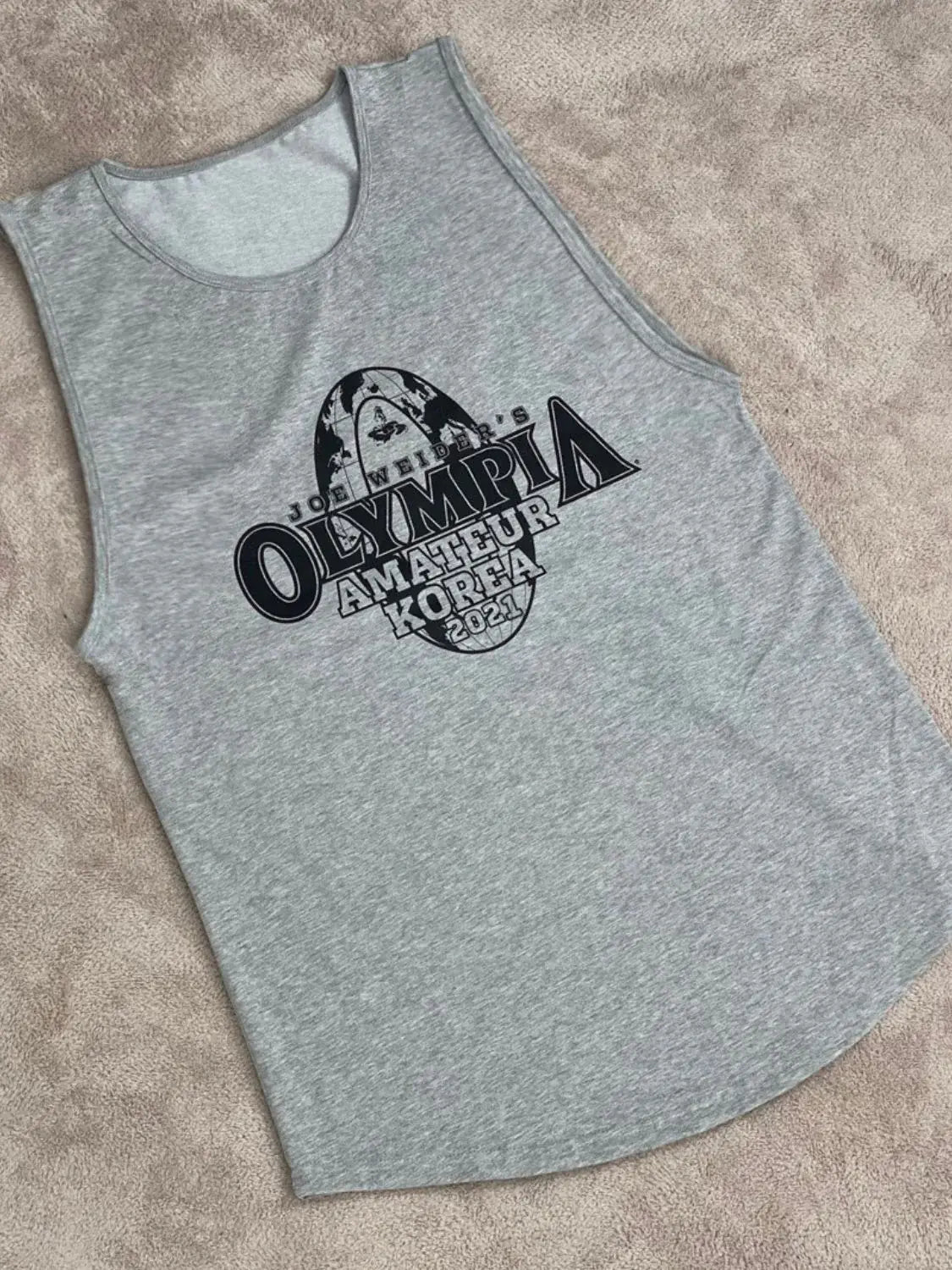 Men's Plus Size Graphic Round Neck Active Tank - Trendsi - Flyclothing LLC