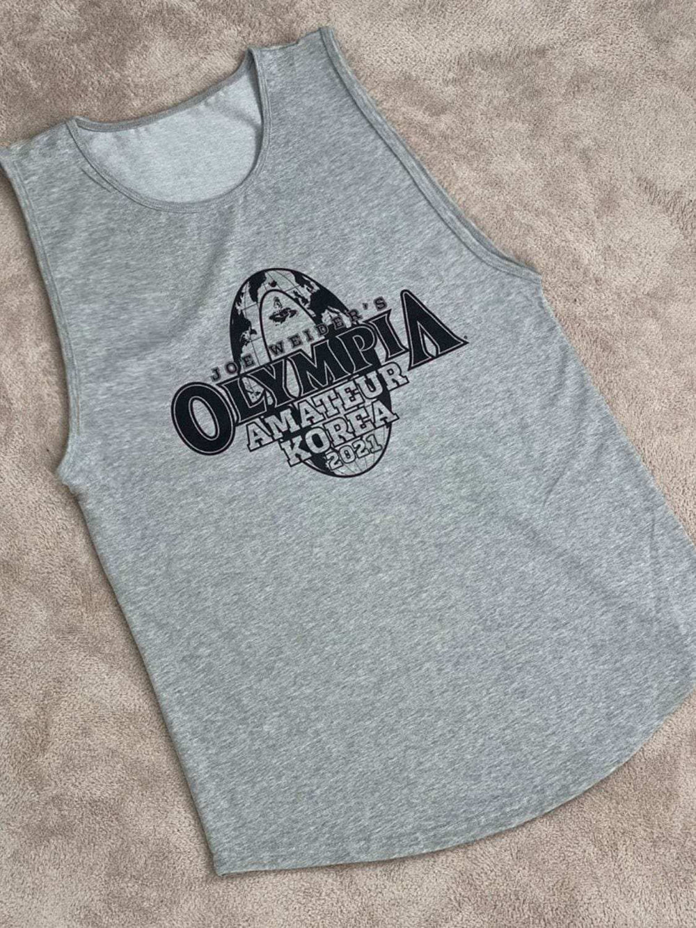 Men's Plus Size Graphic Round Neck Active Tank - Trendsi - Flyclothing LLC