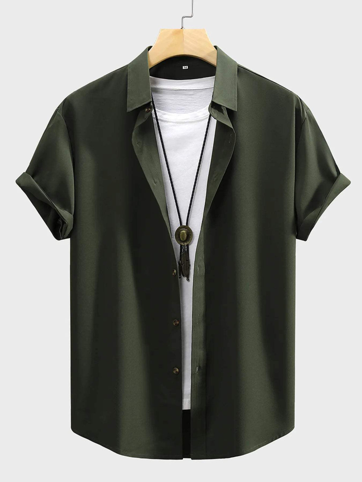 Men's Casual Short-Sleeve Shirt - Trendsi - Flyclothing LLC