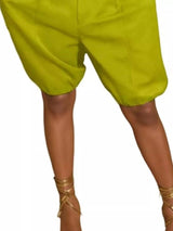 Pleated Detail High Waist Shorts - Trendsi - Flyclothing LLC