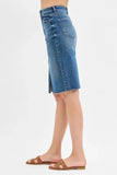 RISEN Full Size High Rise Front Slit Pencil Skirts Plus Size - Trendsi