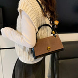 Flap Crossbody Bag with Top Handle - Trendsi - Flyclothing LLC