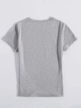 Graphic Round Neck Short Sleeve T-Shirt - Trendsi - Flyclothing LLC