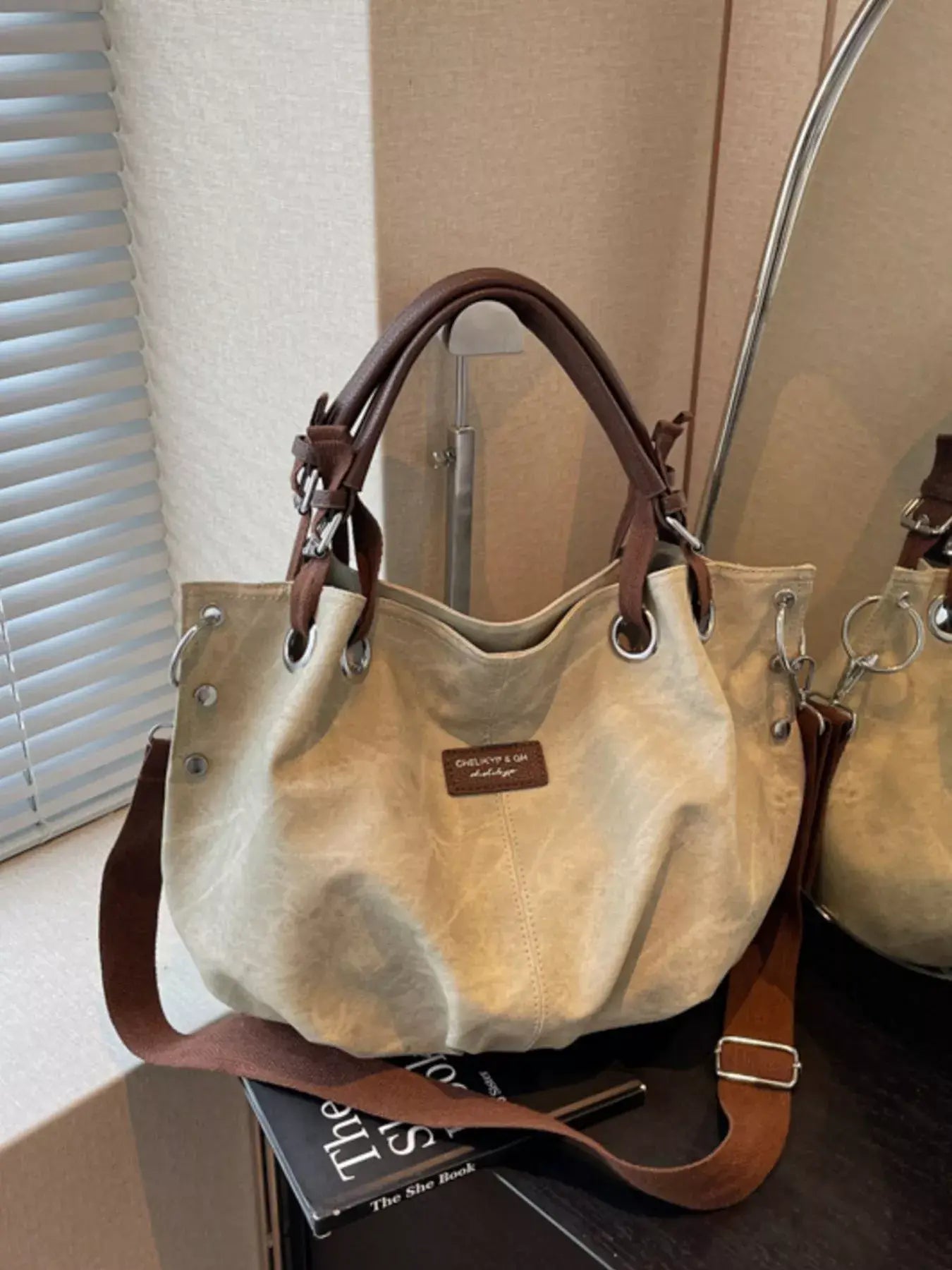 Vintage Adjustable Strap Crossbody Bag - Trendsi - Flyclothing LLC