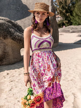 Printed Scoop Neck Cami Dress - Trendsi - Flyclothing LLC