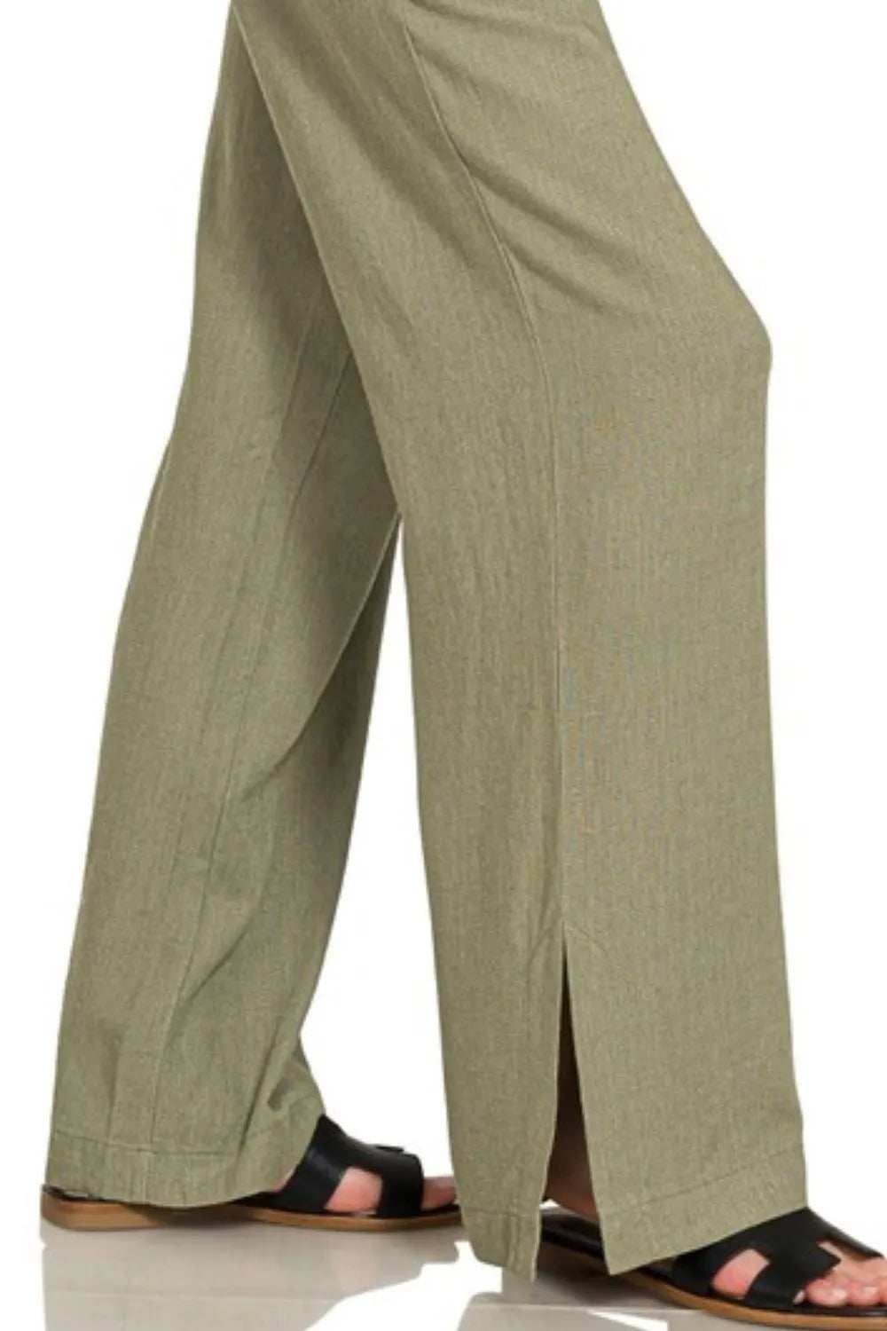 Zenana Linen Drawstring Pants - Trendsi - Flyclothing LLC