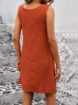 Asymmetrical Neck Sleeveless Mini Dress - Trendsi - Flyclothing LLC