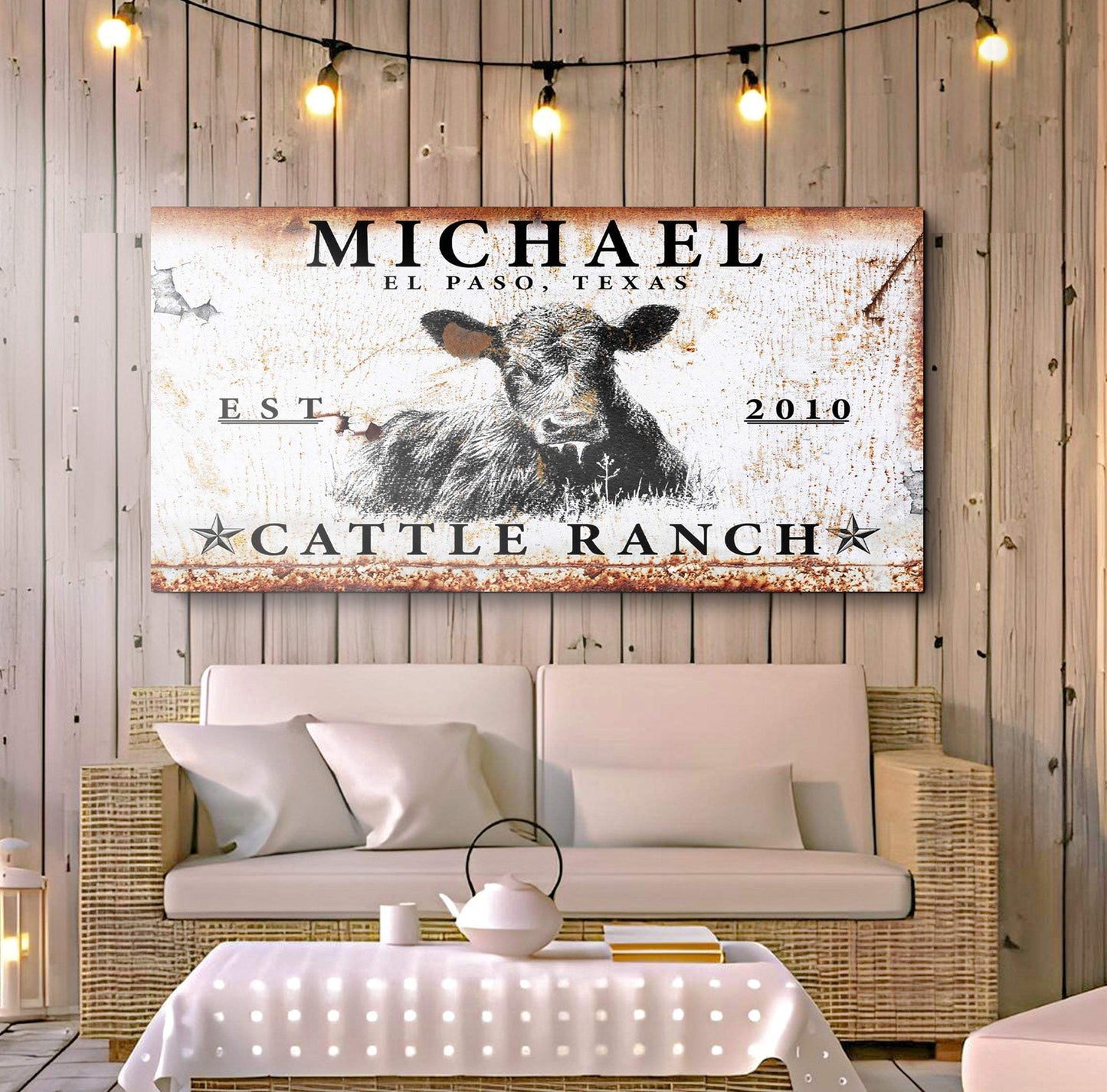 Cattle Ranch Sign X - Tailored Canvases - Flyclothing LLC