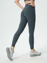 Millennia Wide Waistband Active Leggings - Trendsi - Flyclothing LLC