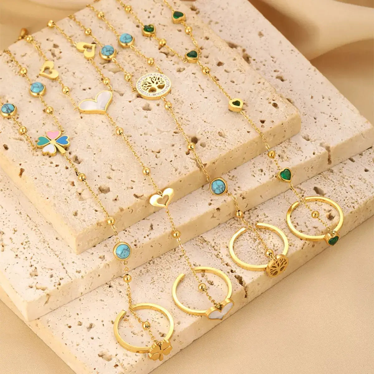 18K Gold-Plated Chain Bracelet - Trendsi - Flyclothing LLC