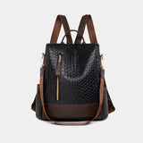 PU Leather Backpack Bag - Trendsi