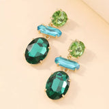Alloy Geometric Dangle Earrings - Trendsi - Flyclothing LLC