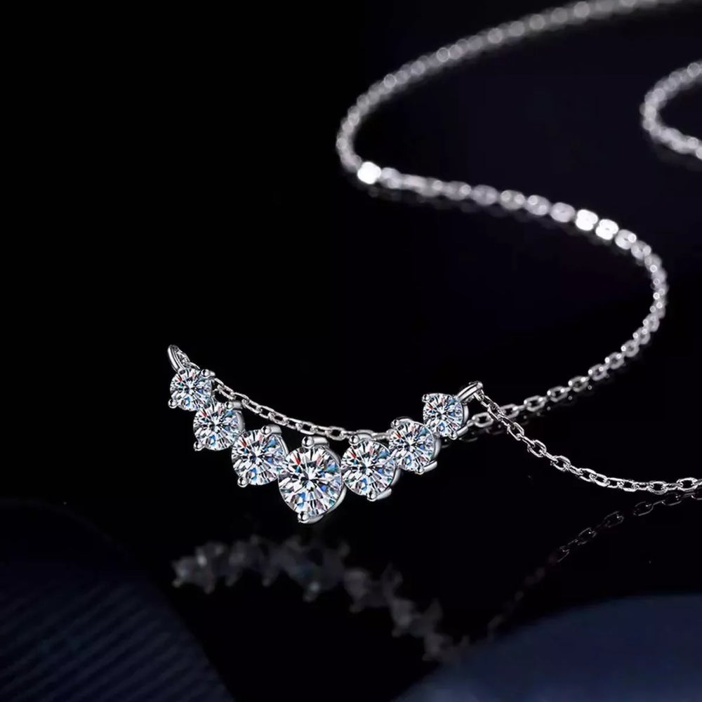 1.7 Carat Moissanite 925 Sterling Silver Necklace - Trendsi - Flyclothing LLC