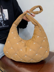 Bow Polyester Shoulder Bag - Trendsi