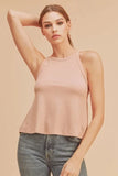 Aemi + Co Lightweight Ribbed Tank - Trendsi