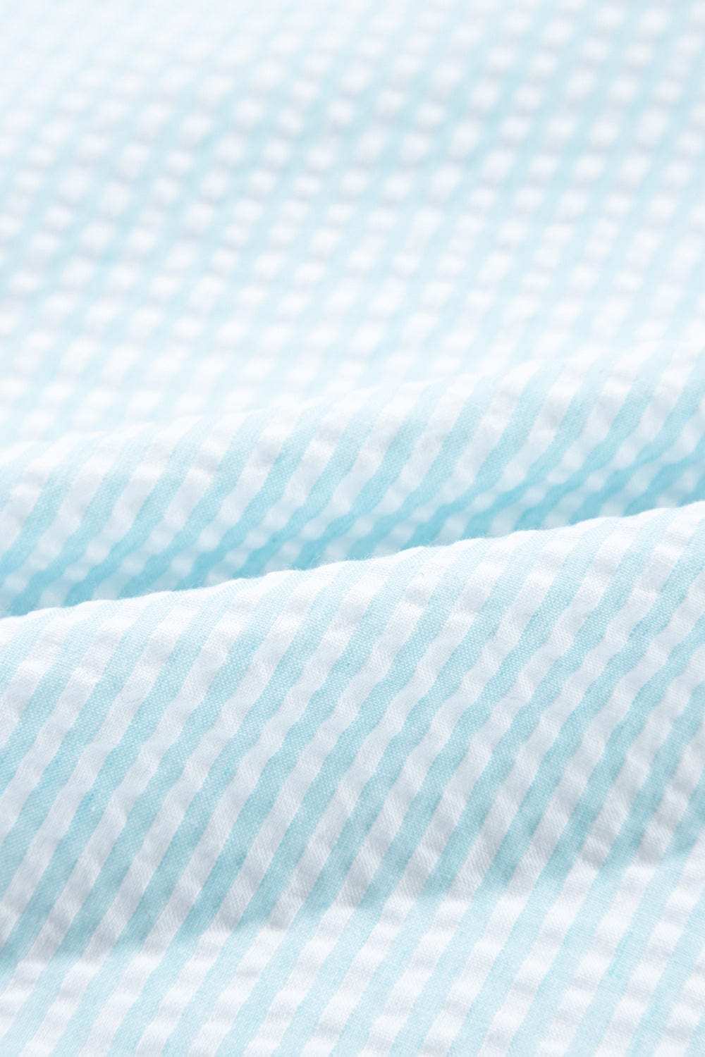 Ruffled Striped Notched Mini Dress - Trendsi - Flyclothing LLC