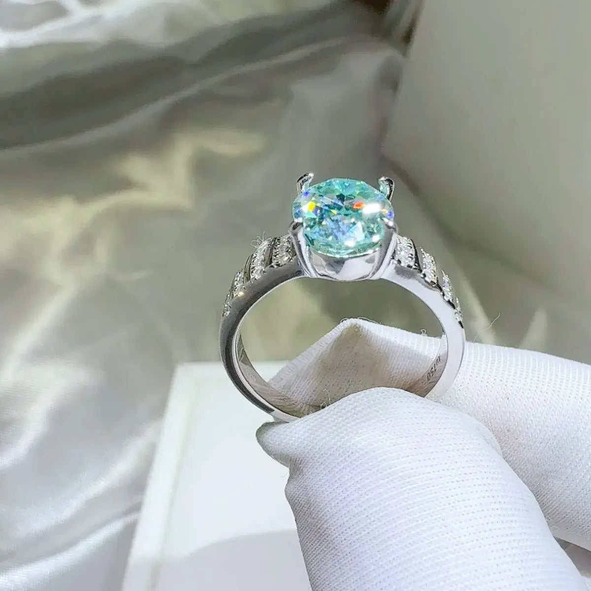 2 Carat Moissanite 925 Sterling Silver Ring - Trendsi - Flyclothing LLC