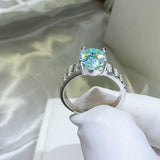 2 Carat Moissanite 925 Sterling Silver Ring - Trendsi - Flyclothing LLC