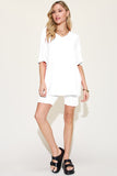 Basic Bae Bamboo Full Size V-Neck Drop Shoulder T-Shirt and Shorts Set - ShopBasicbae - Flyclothing LLC