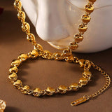18K Gold-Plated Titanium Steel Bracelet - Trendsi - Flyclothing LLC