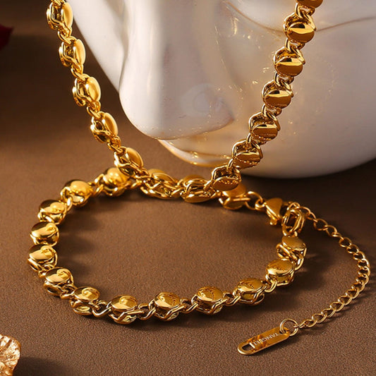 18K Gold-Plated Titanium Steel Bracelet - Trendsi