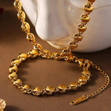 18K Gold-Plated Titanium Steel Bracelet - Trendsi - Flyclothing LLC