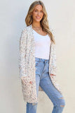 Open Front Long Sleeve Cardigan - Trendsi - Flyclothing LLC