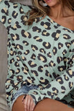 BiBi Leopard Hacci Knit Top - Trendsi