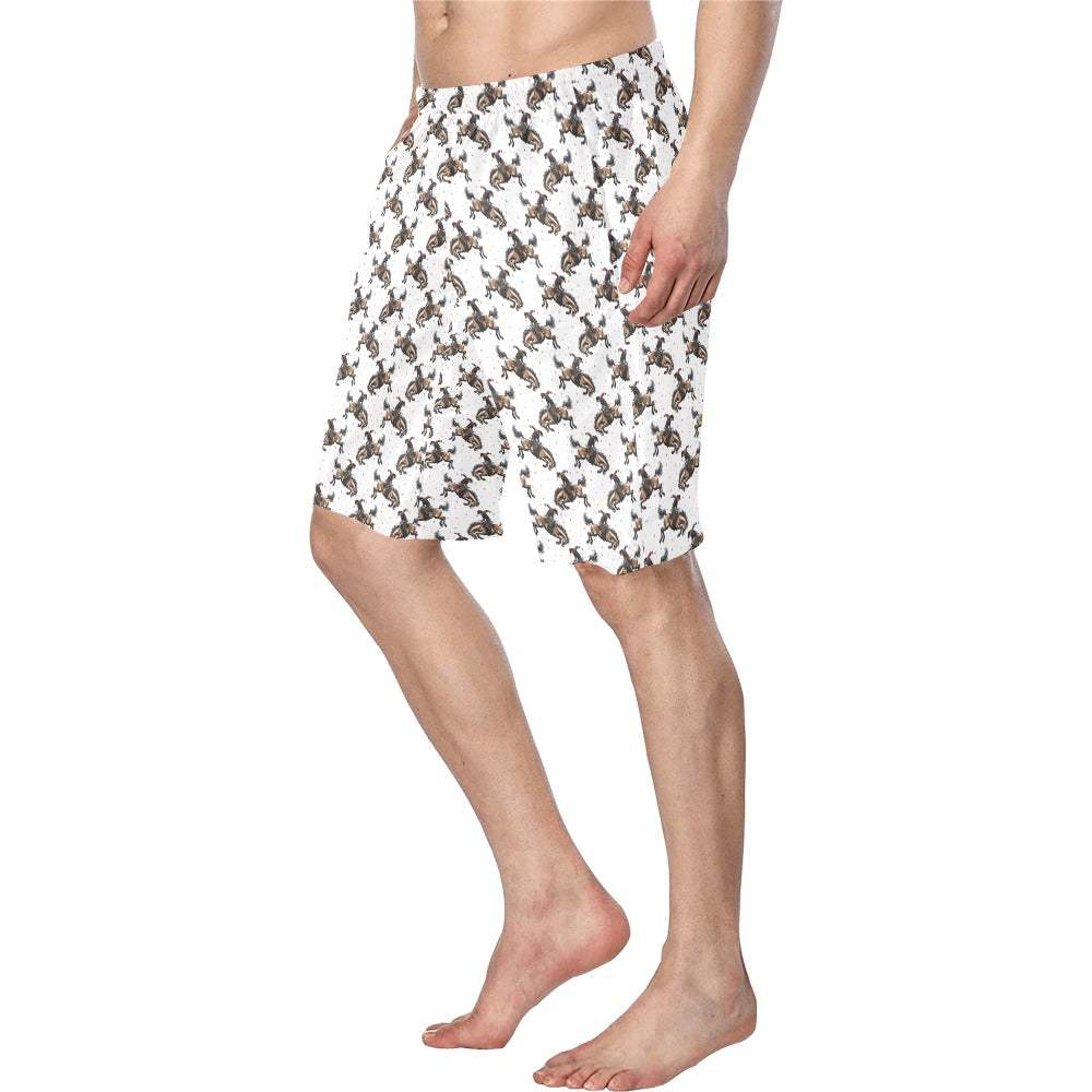 Baha Ranch Rodeo Cowboy Men's Western Swim Trunk Board Shorts - Baha Ranch Western Wear - Flyclothing LLC