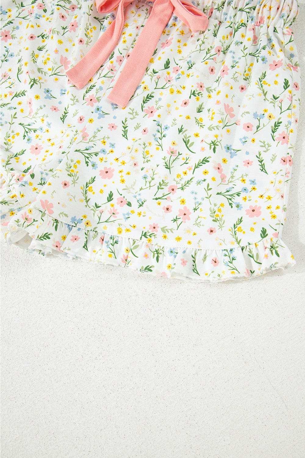 Printed Button Up Short Sleeve Top and Shorts Lounge Set - Trendsi - Flyclothing LLC