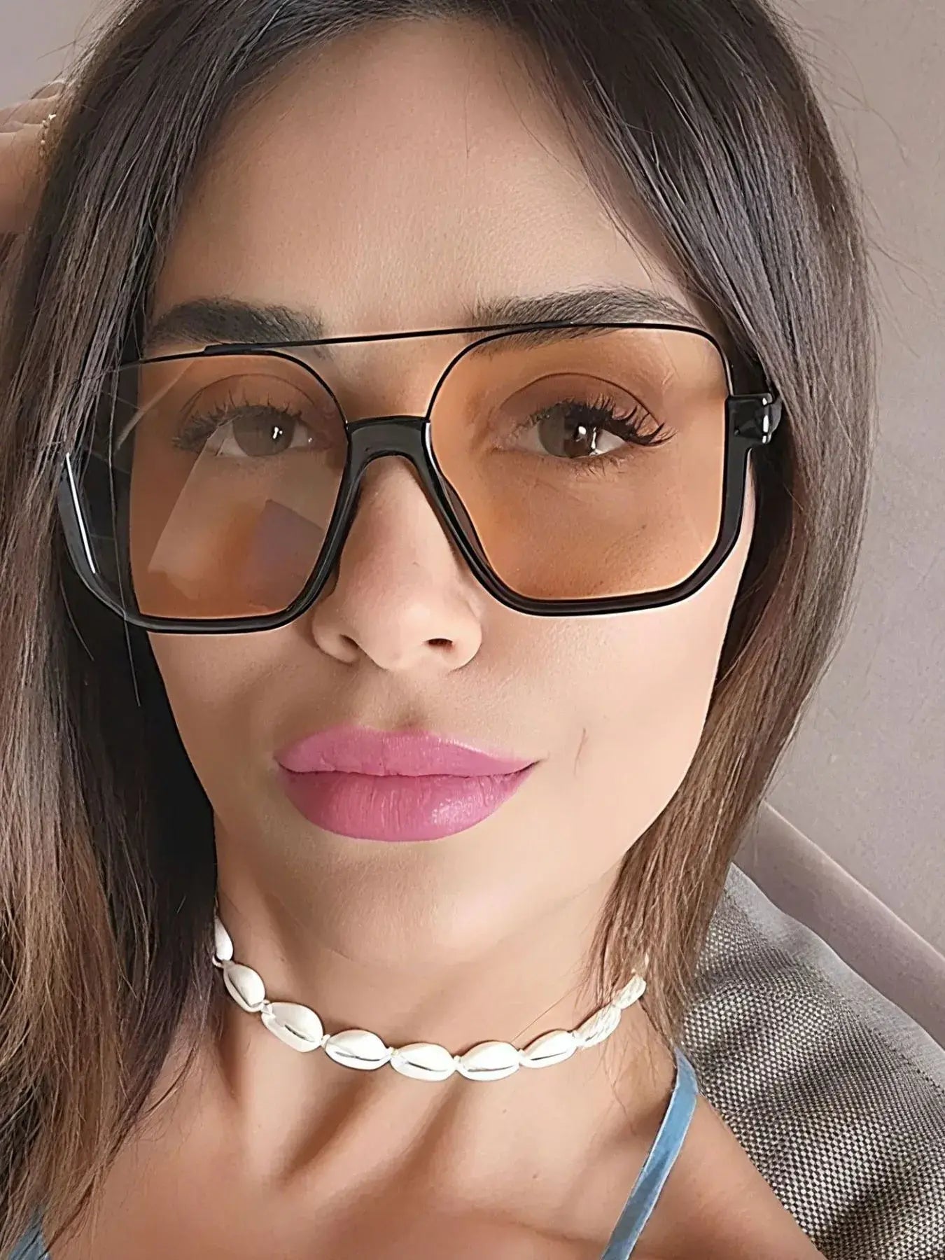 Oversized Square Frame Fashion Sunglasses - Trendsi - Flyclothing LLC