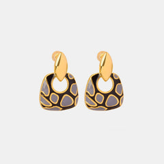 Copper Oil Drip Earrings - Trendsi