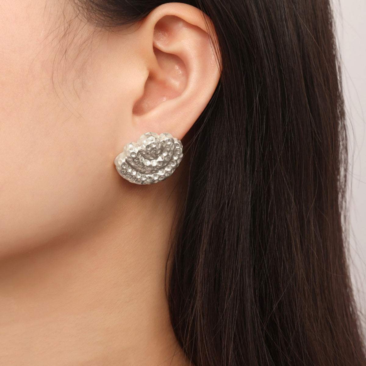 Titanium Steel Geometric Shape Earrings - Trendsi - Flyclothing LLC