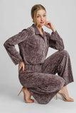 Umgee Side Slit Texture Button Up Shirt - Trendsi