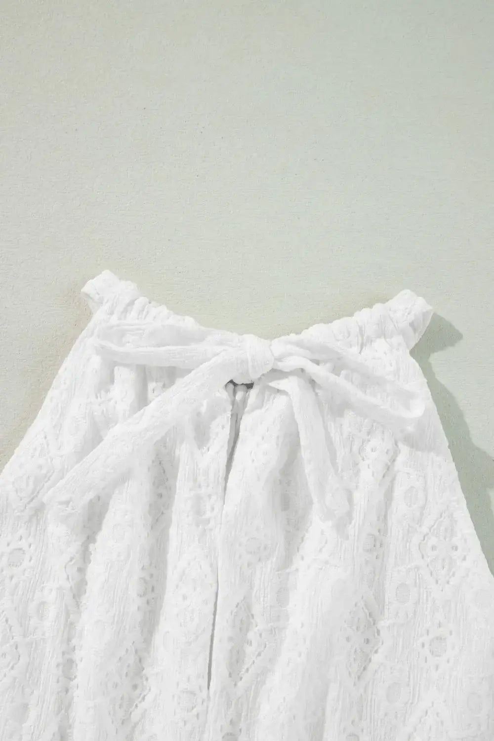 Lace Sleeveless Tied Waist Mini Dress - Trendsi - Flyclothing LLC