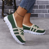 Mesh Contrast Flat Slip-Ons - Trendsi - Flyclothing LLC