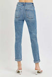 Risen Full Size High Rise Cropped Roll Up Jeans - Trendsi - Flyclothing LLC