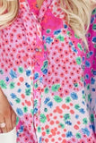Printed Notched Long Sleeve Shirt - Trendsi - Flyclothing LLC