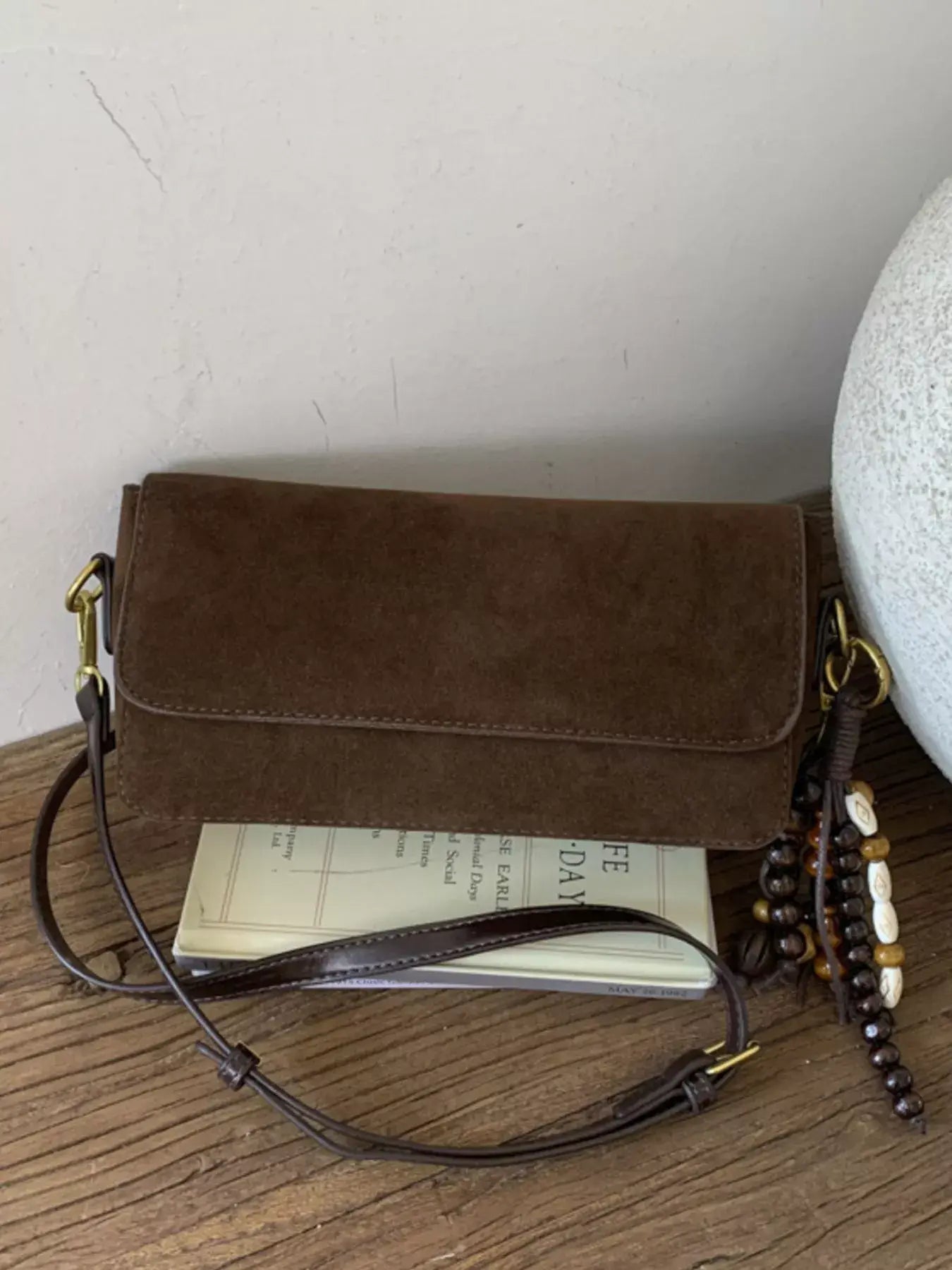 Adjustable Strap Flap Shoulder Bag - Trendsi - Flyclothing LLC